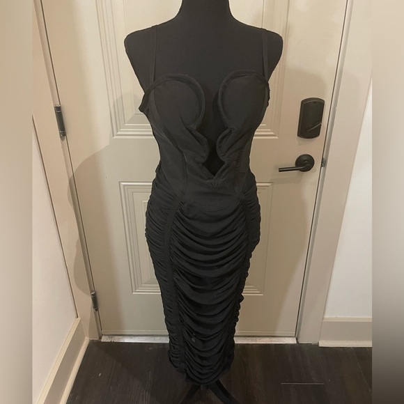 Fashion Nova Black Sexy Party Dress XL - Picture 3 of 5